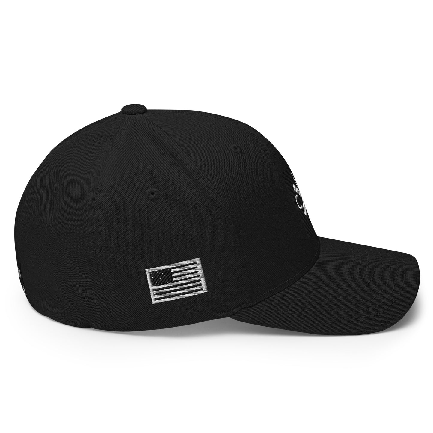 PCC Flexfit hat with front,back and side logo