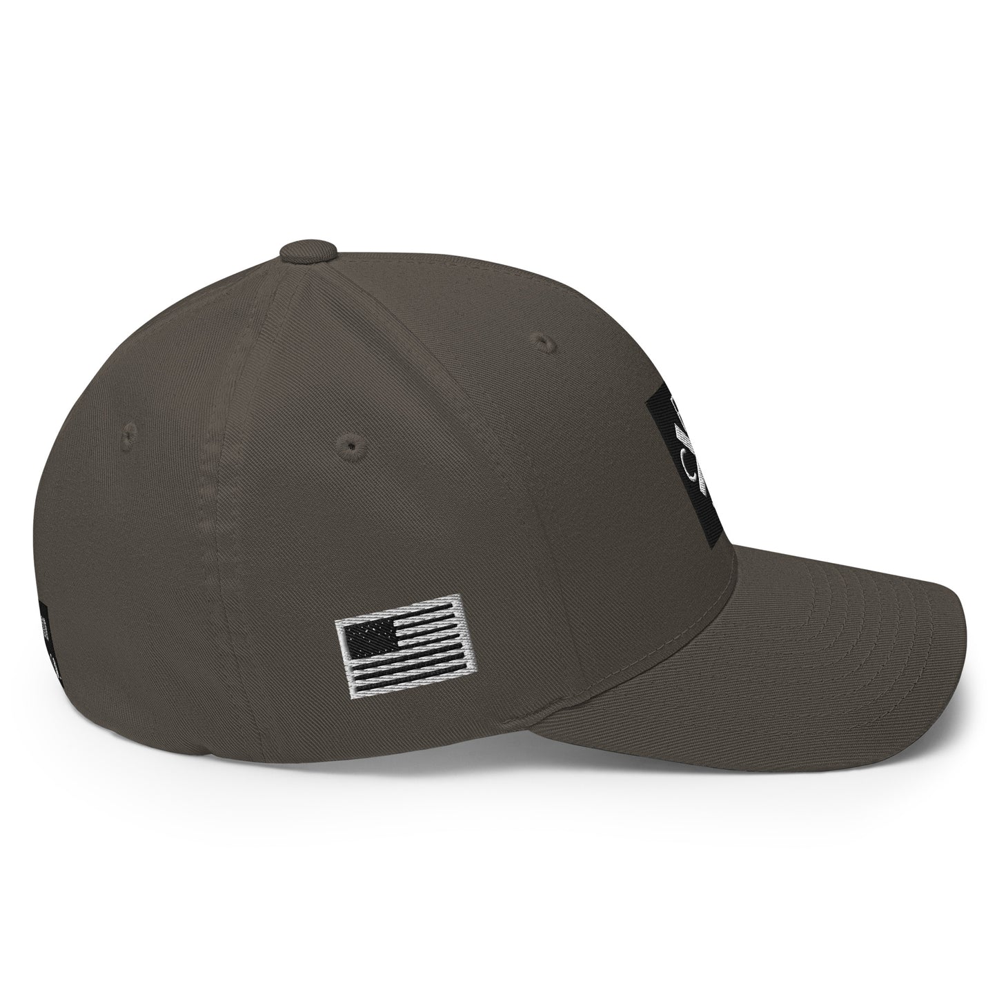 PCC Flexfit hat with front,back and side logo