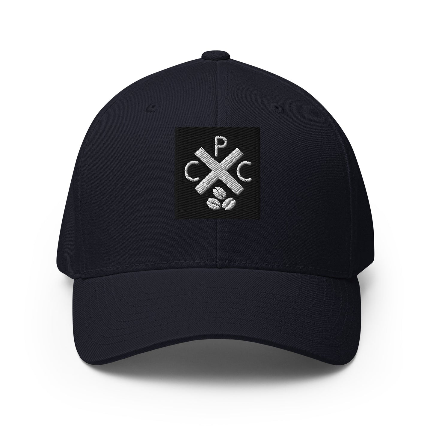 PCC Flexfit hat with front,back and side logo