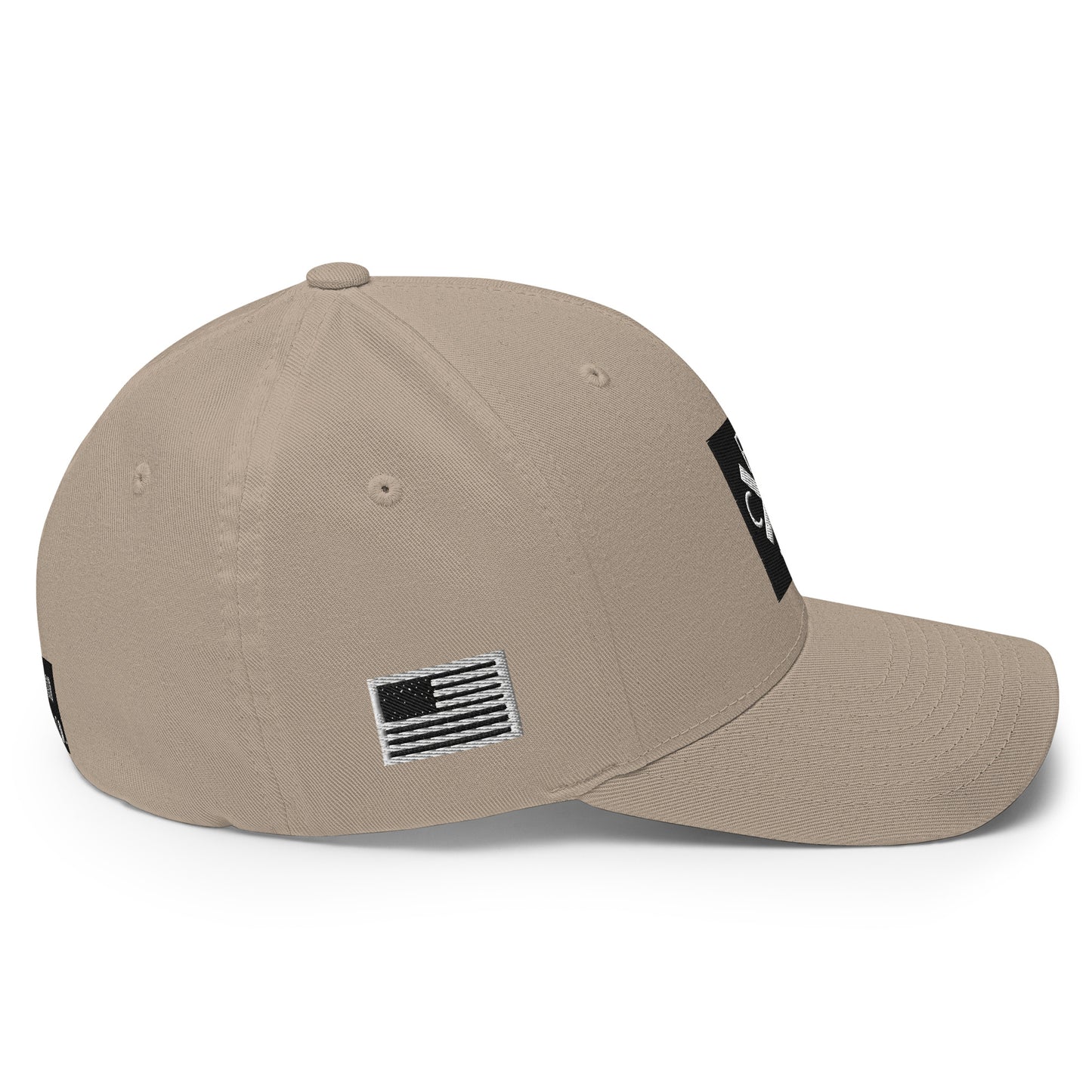 PCC Flexfit hat with front,back and side logo