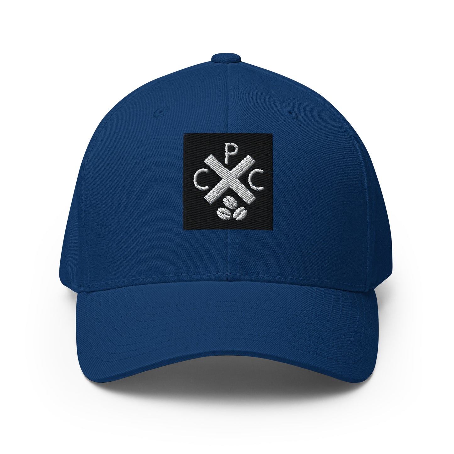 PCC Flexfit hat with front,back and side logo